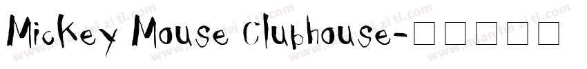 Mickey Mouse Clubhouse字体转换